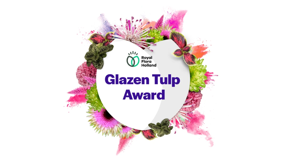 Logo Glazen Tulp Award van Royal FloraHolland